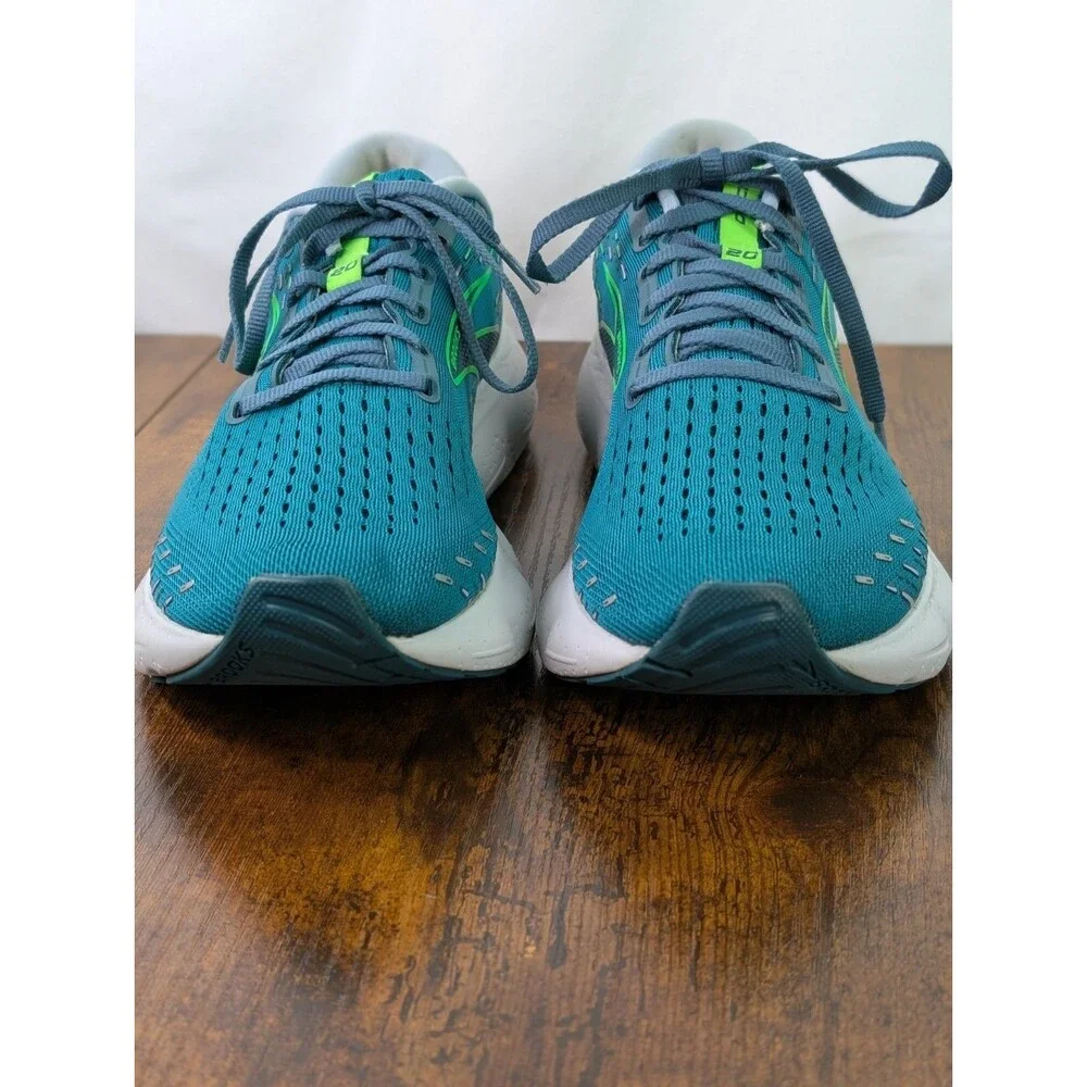 Brooks Men’s Running Shoes Glycerin 20 Size 9D Kayaking/Heron/Green Gecko - Picture 4 of 13